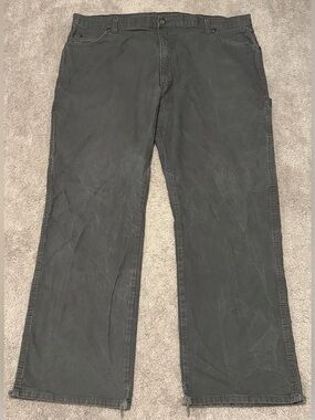 Genuine Dickies Mens Dark Gray Carpenter Straight Jeans Sz 40x32 Measured 40x30